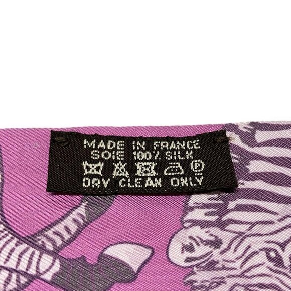 Auth HERMES Twilly - Light Purple Pink Multi Scarf - Picture 4 of 5